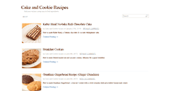 Desktop Screenshot of cakeandcookierecipes.com