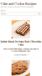 Mobile Screenshot of cakeandcookierecipes.com